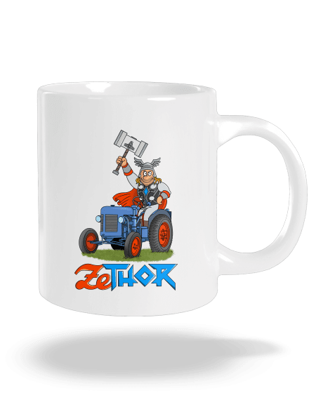 ZeThor veľký hrnček White