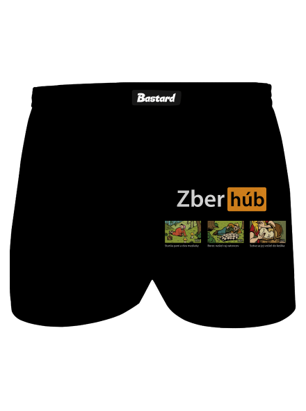 Zber húb pánske trenky Black