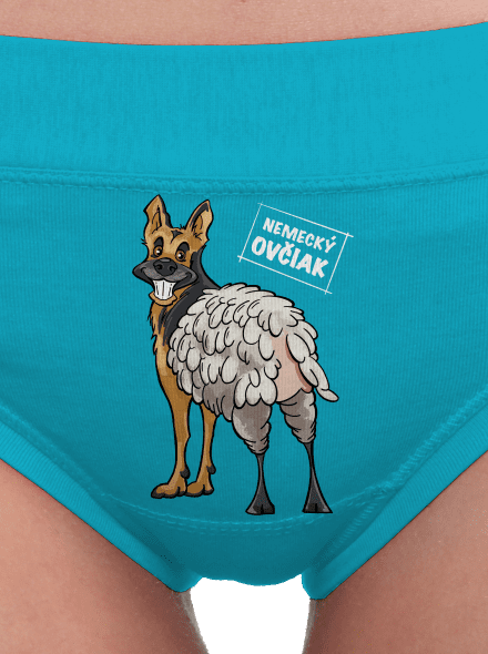 Nemecký ovčiak dámske nohavičky Turquoise