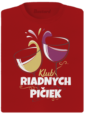 Klub riadnych pičiek dámske športové tričko Red Mal