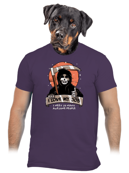I love my job pánske tričko Urban Purple