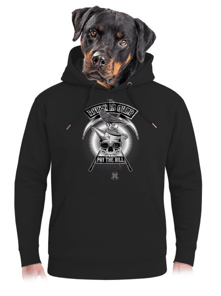 Party is over unisex mikina premium Dark Black