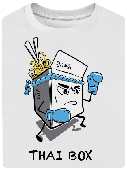 Thai box unisex tričko oversized White