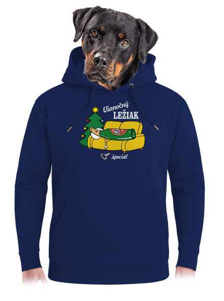 Vianočný ležiak unisex mikina premium Navy