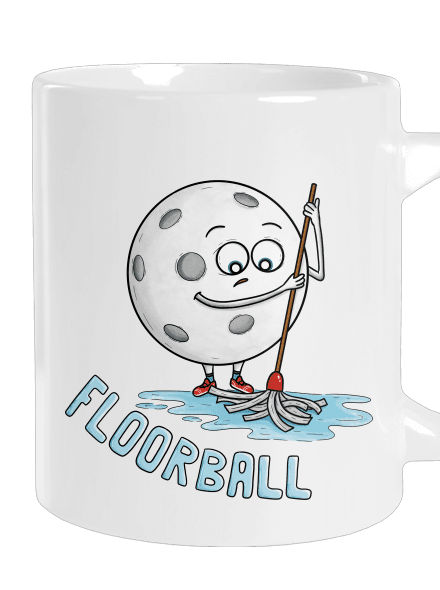 Floorball veľký hrnček White