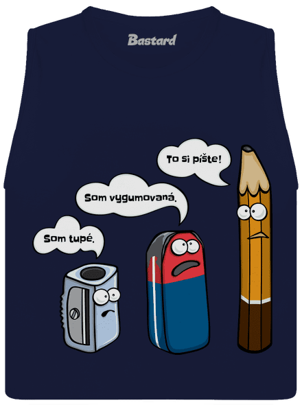 To si pište dámske tielko voľné Navy