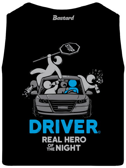 Driver pánske tielko Black