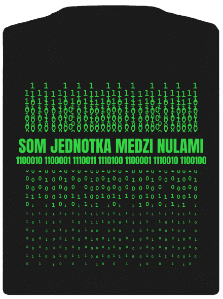 Jednotka medzi nulami dámske športové tričko Black