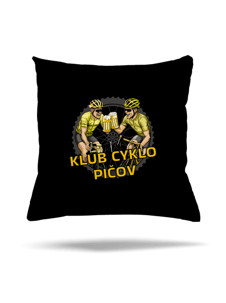 Klub cyklo pičov vankúš Black