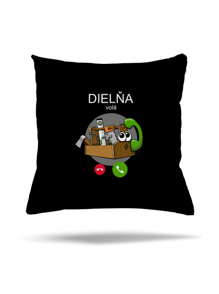 Dielňa volá vankúš Black