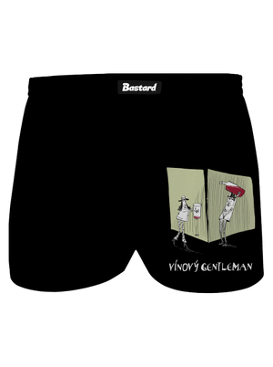 Vínový gentleman  pánske trenky Black