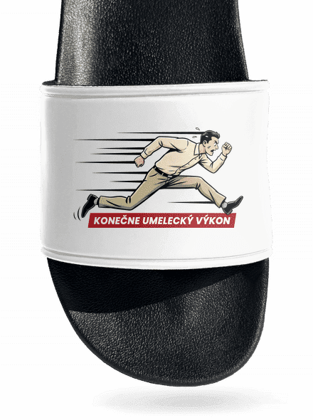Umelecký výkon šľapky White