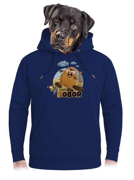 Bobor obor unisex mikina premium Navy
