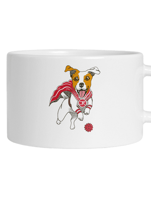 Jack Russell hrnček makronka White