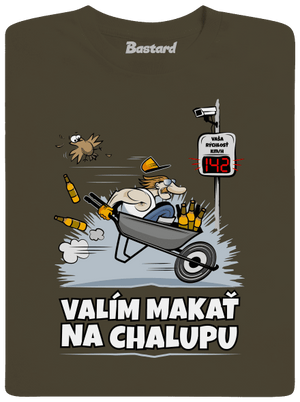 Valím na chalupu pánske dlhý rukáv Urban Khaki