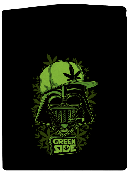 Green Side dámska mikina na zips Black