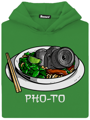 Pho-to detská mikina klokanka Kelly Green AWD