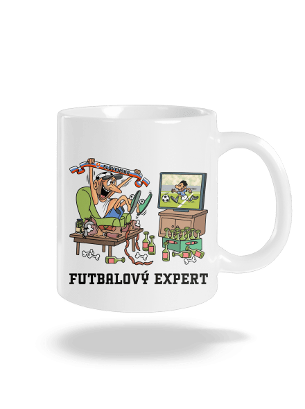 Futbalový expert klasický hrnček White
