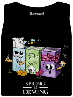 Spring is coming dámske tielko klasické Black