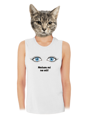  dámske tielko voľné White