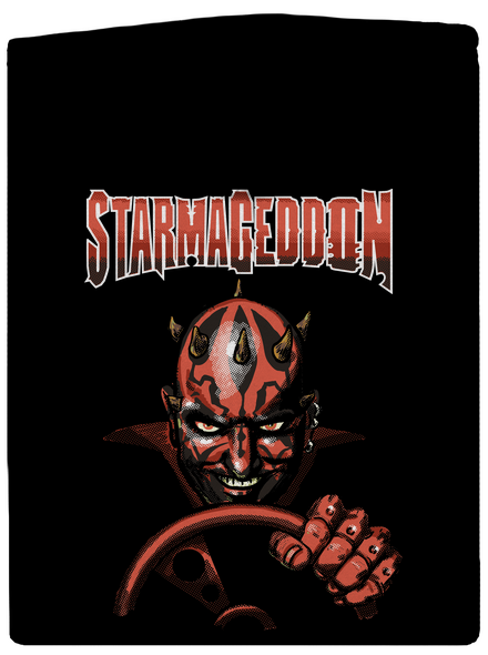 Starmageddon pánska mikina na zips Black