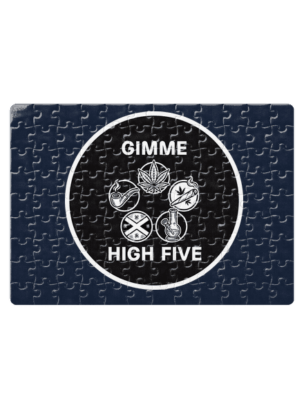 Gimme high five puzzle White