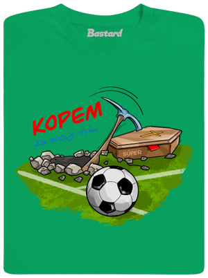 Kopem za svoj tím detské tričko Kelly Green