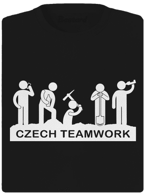 Czech Teamwork dámske športové tričko Black