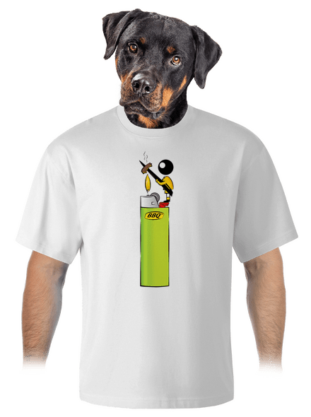 Panáčik unisex tričko oversized White
