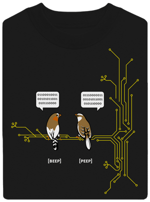 Beep and Peep unisex mikina bez kapucne Black