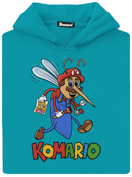 Komario detská mikina klokanka Hawaiian Blue