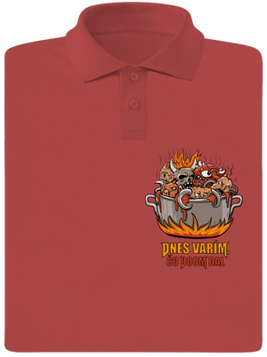 Čo Doom dal pánska polokošeľa Burgundy