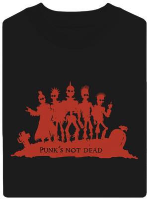 Punks Not Dead unisex mikina bez kapucne Black