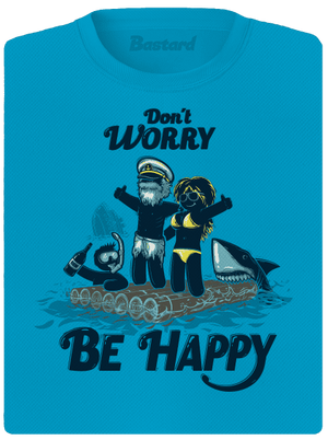 Don't worry dámske športové tričko Blue Atol