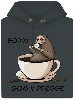 V presse unisex mikina premium Charcoal