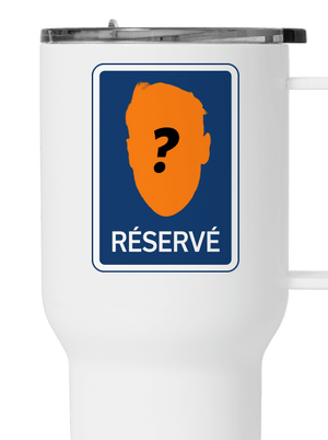 Značka réservé termohrnček White