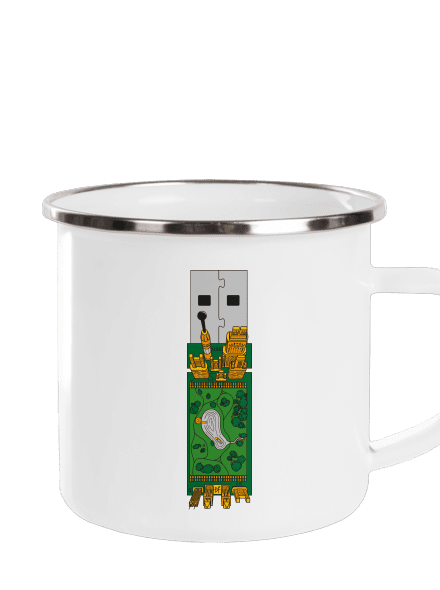 USB city plecháčik White