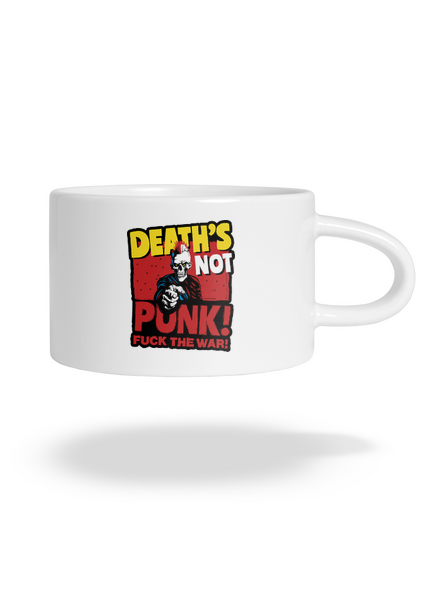 Death's not punk hrnček makronka White