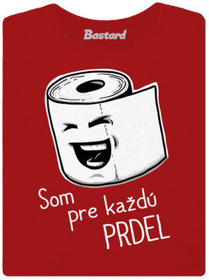 Prdel dámske tričko s lemom Red Mal