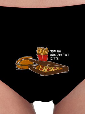 Krabičková diéta dámske nohavičky Black