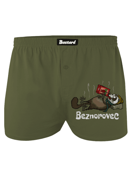 Beznorovec pánske trenky Khaki