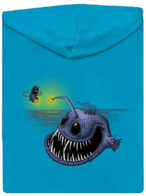 Svetlo môjho srdca dámska mikina na zips Blue Atol