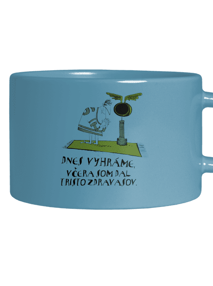 Dnes vyhráme hrnček makronka Blue Macaron
