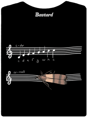 A - moll dámske tričko s lemom Black