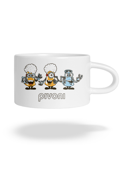 Pivoni hrnček makronka White