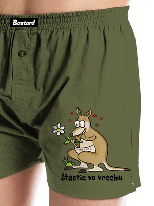 Šťastie vo vrecku pánske trenky Khaki