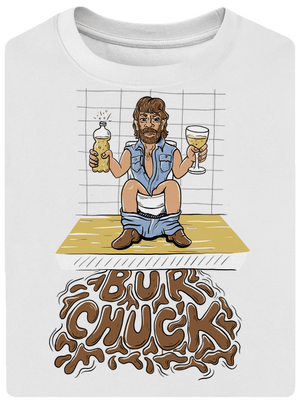 BurChuck unisex tričko oversized White