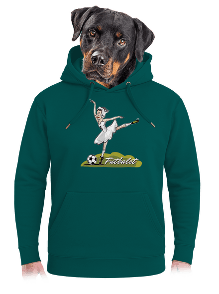 Futbalet unisex mikina premium Emerald Green