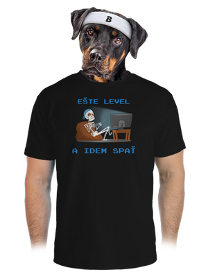 Ešte level pánske športové tričko Black
