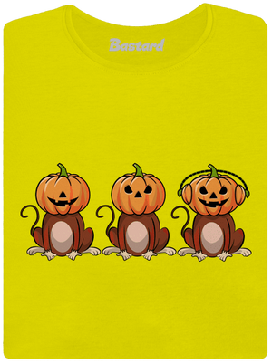 Halloween opičky dámske tričko prémium Lemon